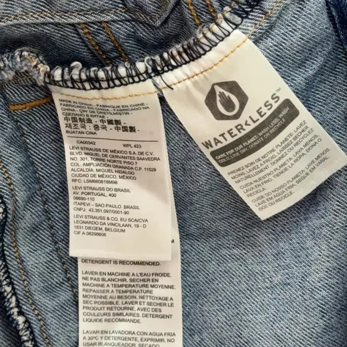 리바이스 빅E 연청 데님자켓 S 상품이미지6