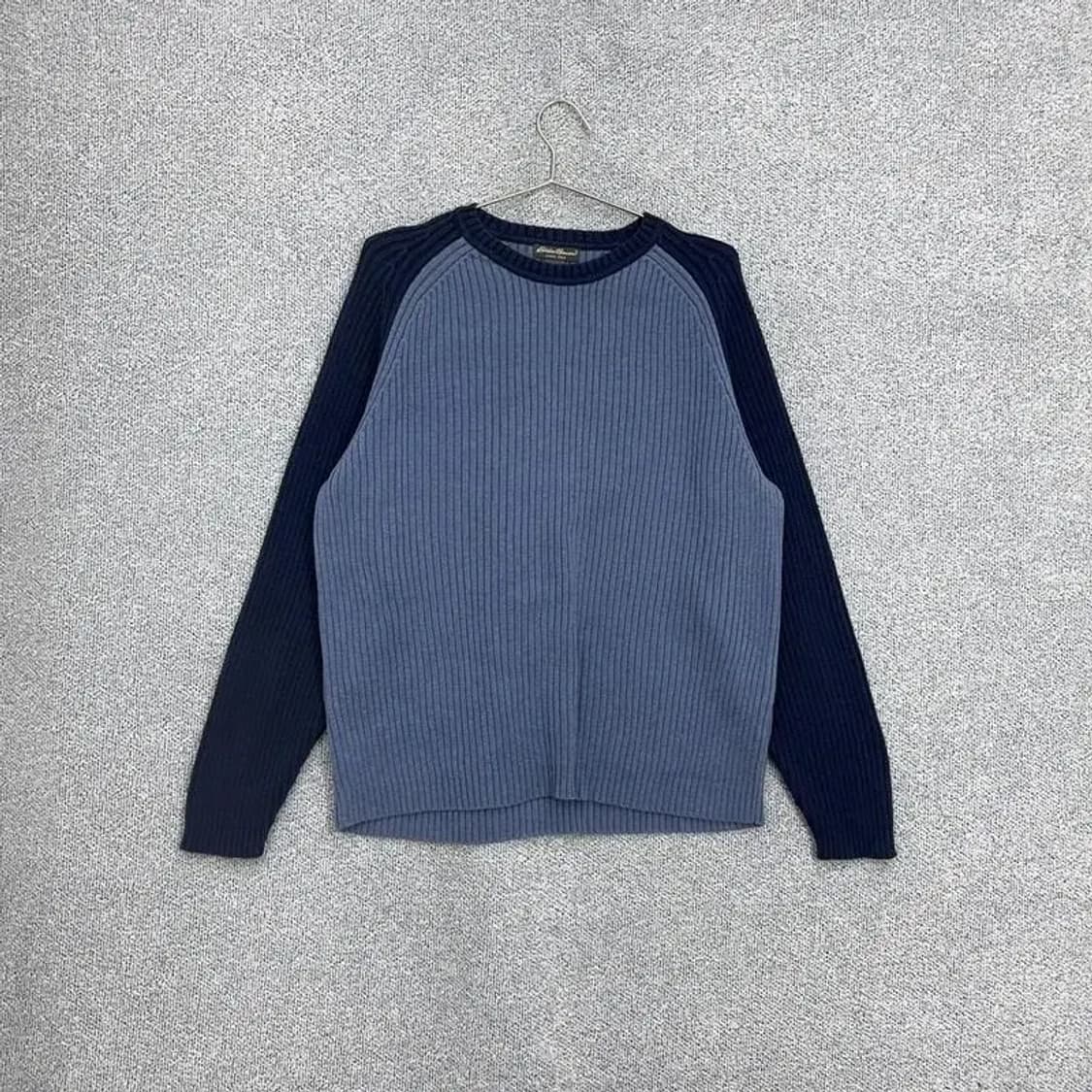 에디바우어 배색 니트 L 상품이미지1