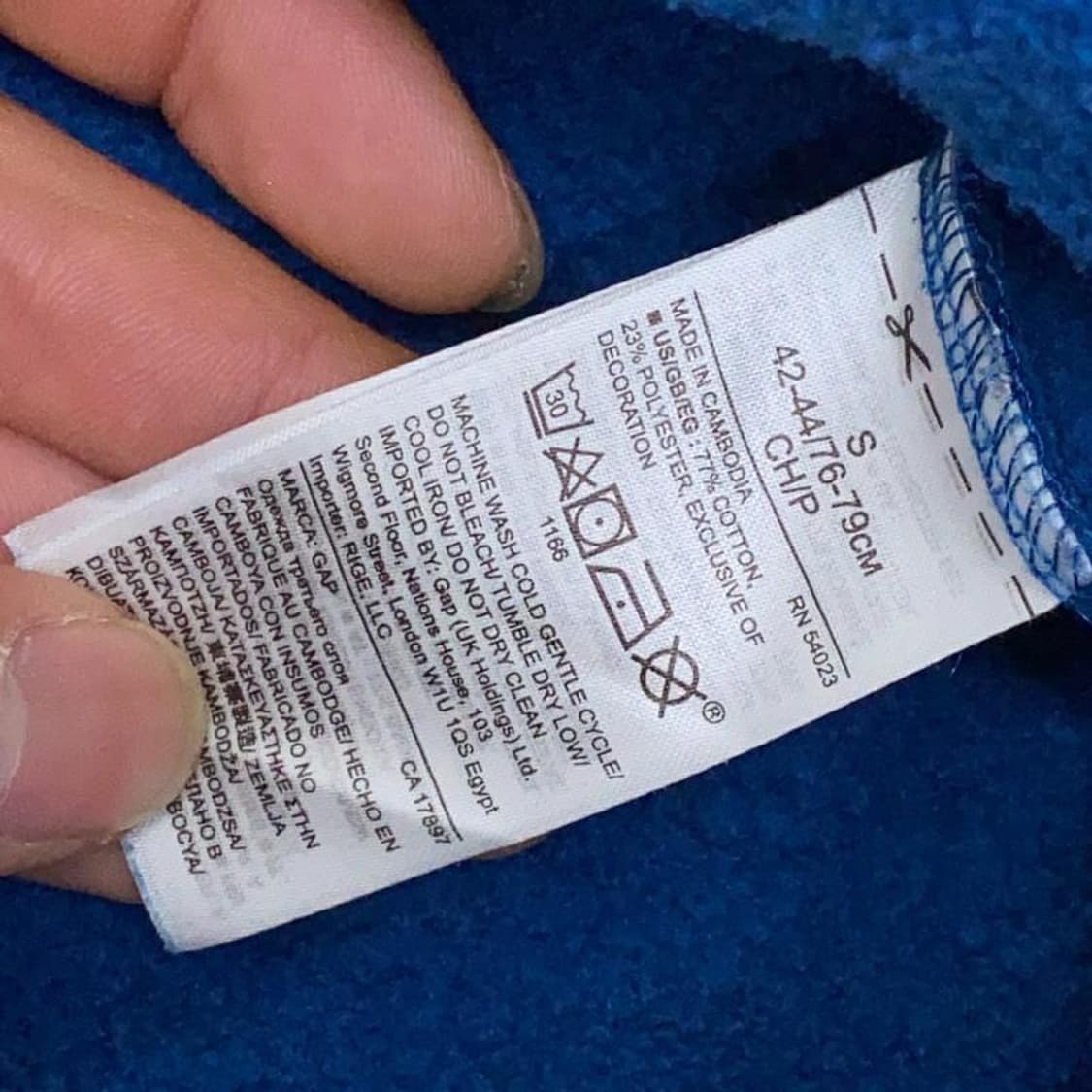 갭 로고 후드티 S 상품이미지5