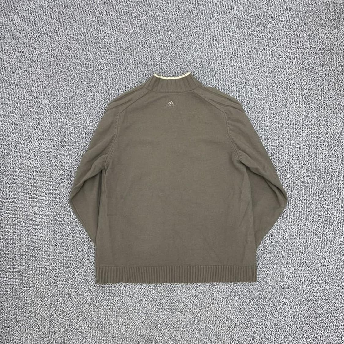 아디다스 로고 하프집업 니트 M 상품이미지3