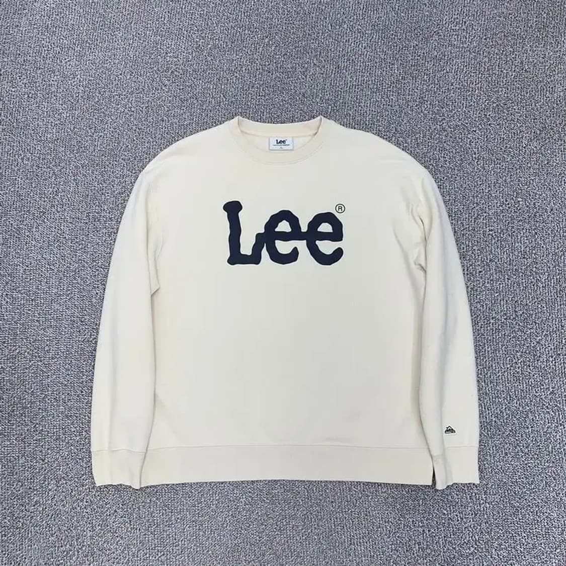 LEE 로고 화이트 맨투맨 L 상품이미지1