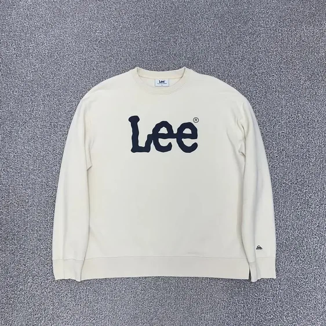 LEE 로고 화이트 맨투맨 L 상품이미지2