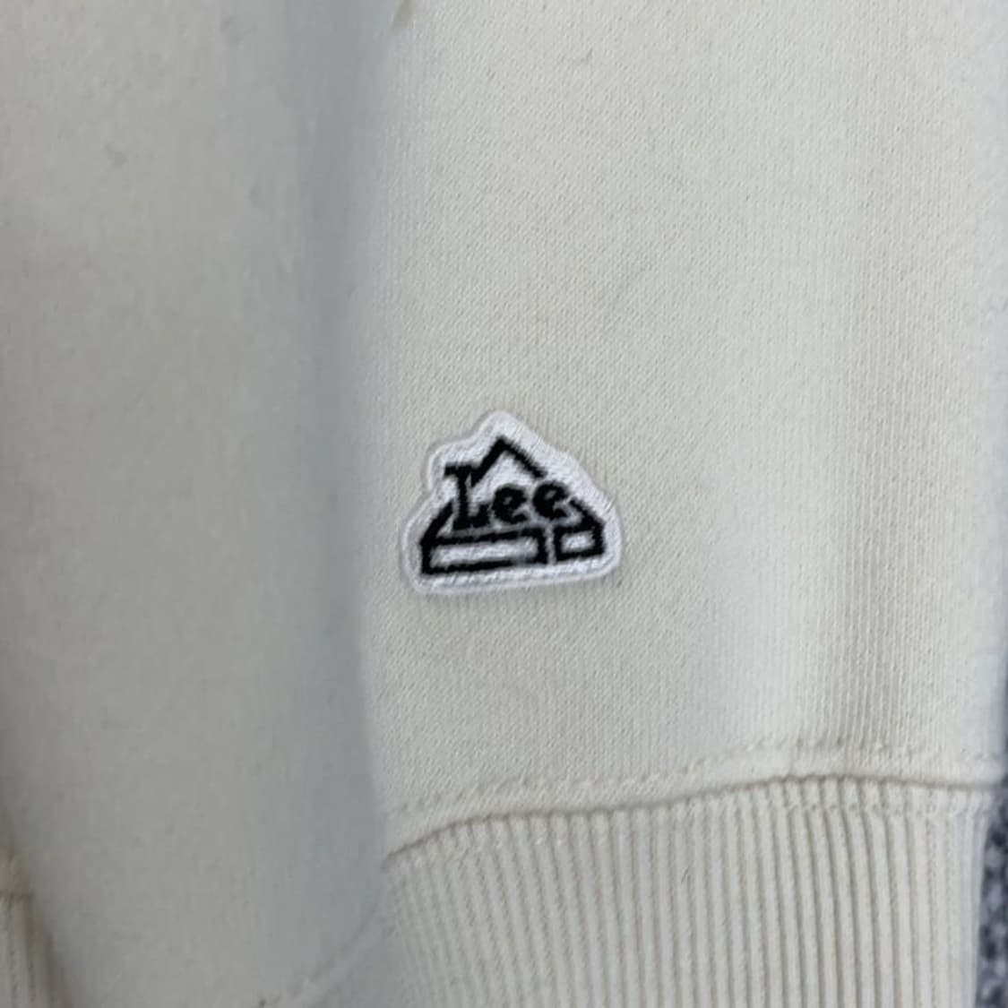 LEE 로고 화이트 맨투맨 L 상품이미지4
