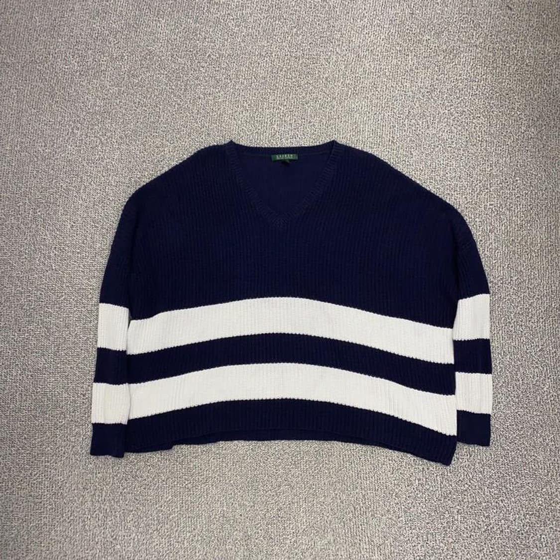 로렌 랄프로렌 브이넥 코튼 니트 L 상품이미지1