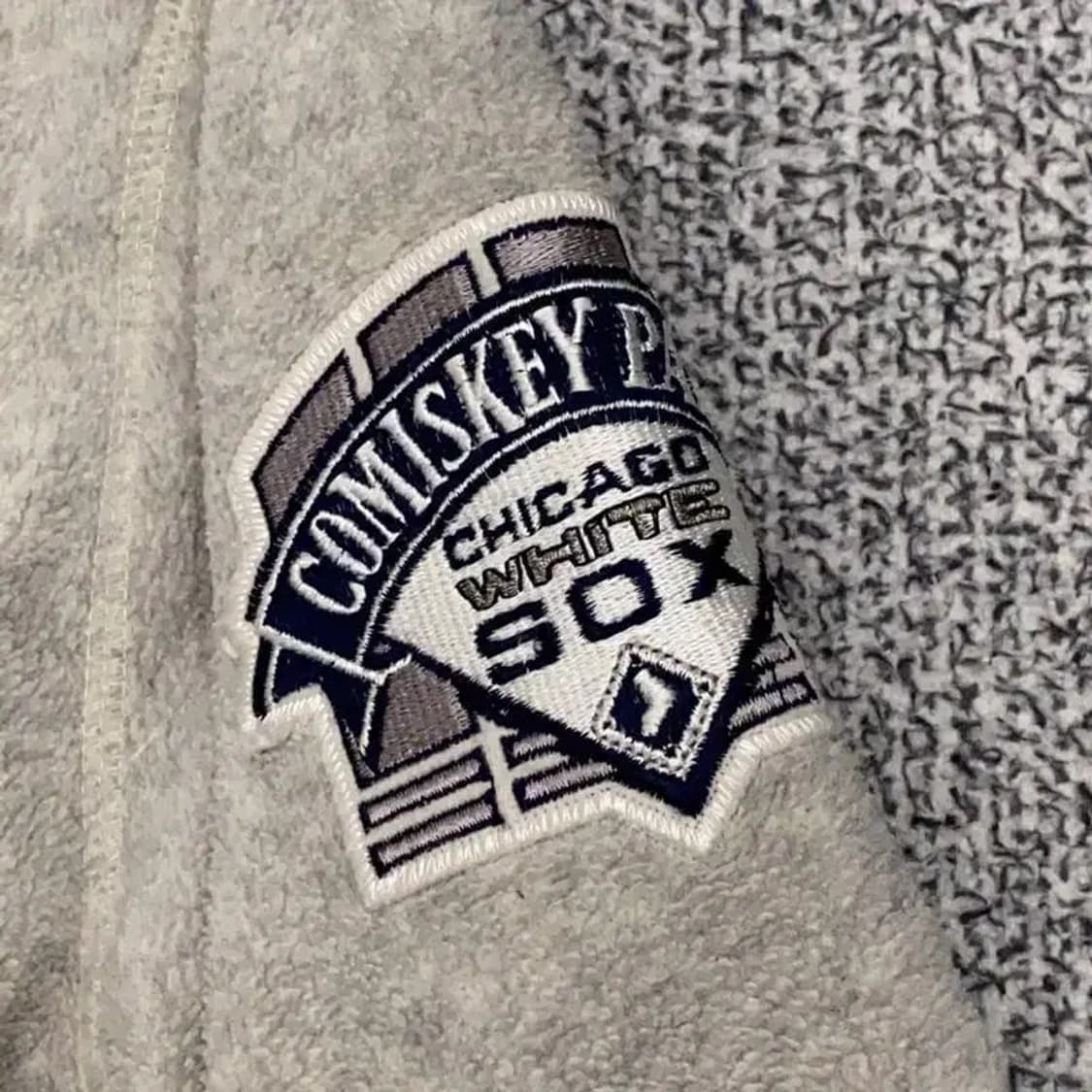 WWS MLB 90s 시카고 화이트삭스 후리스 후드집업 상품이미지5