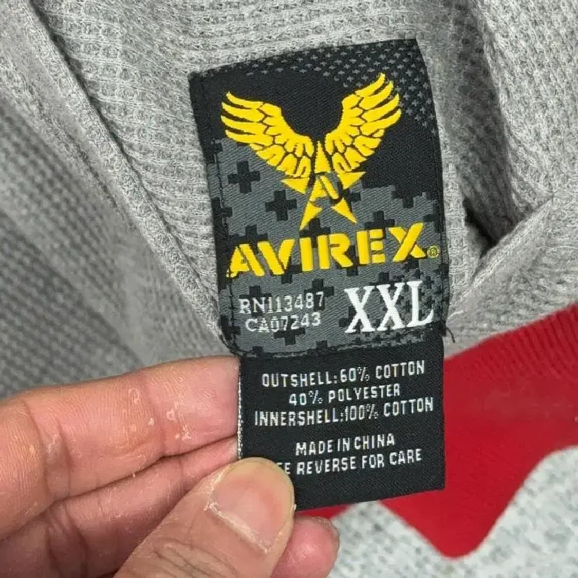 아비렉스 리버시블 후드집업 XXL 상품이미지7