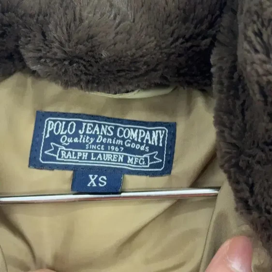 폴로 자수로고 덕다운 패딩 베스트 XS 상품이미지4