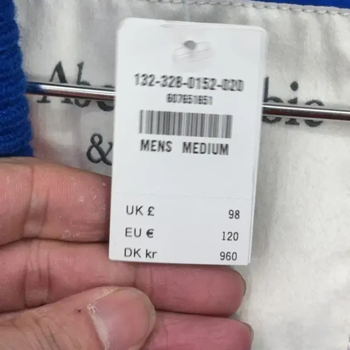 [새상품]아베크롬비 블루 바람막이 자켓 M 상품이미지6