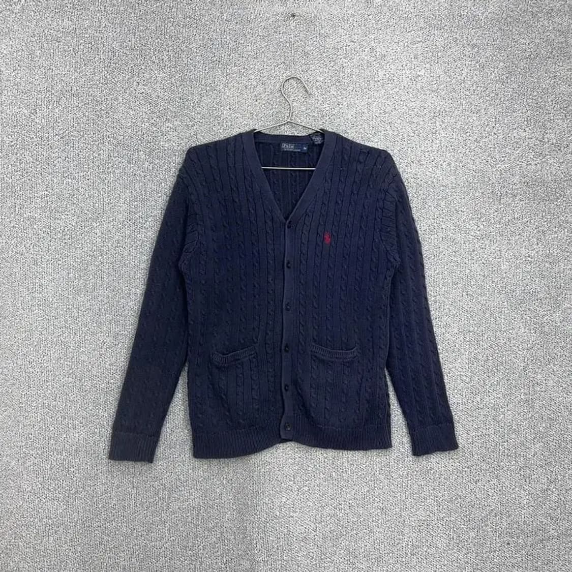 폴로 랄프로렌 꽈배기 니트 가디건 M 상품이미지1
