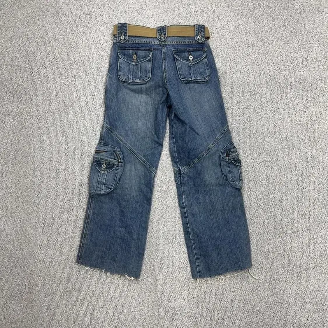 정글 진스 빈티지 유틸리티 데님팬츠 S 상품이미지2