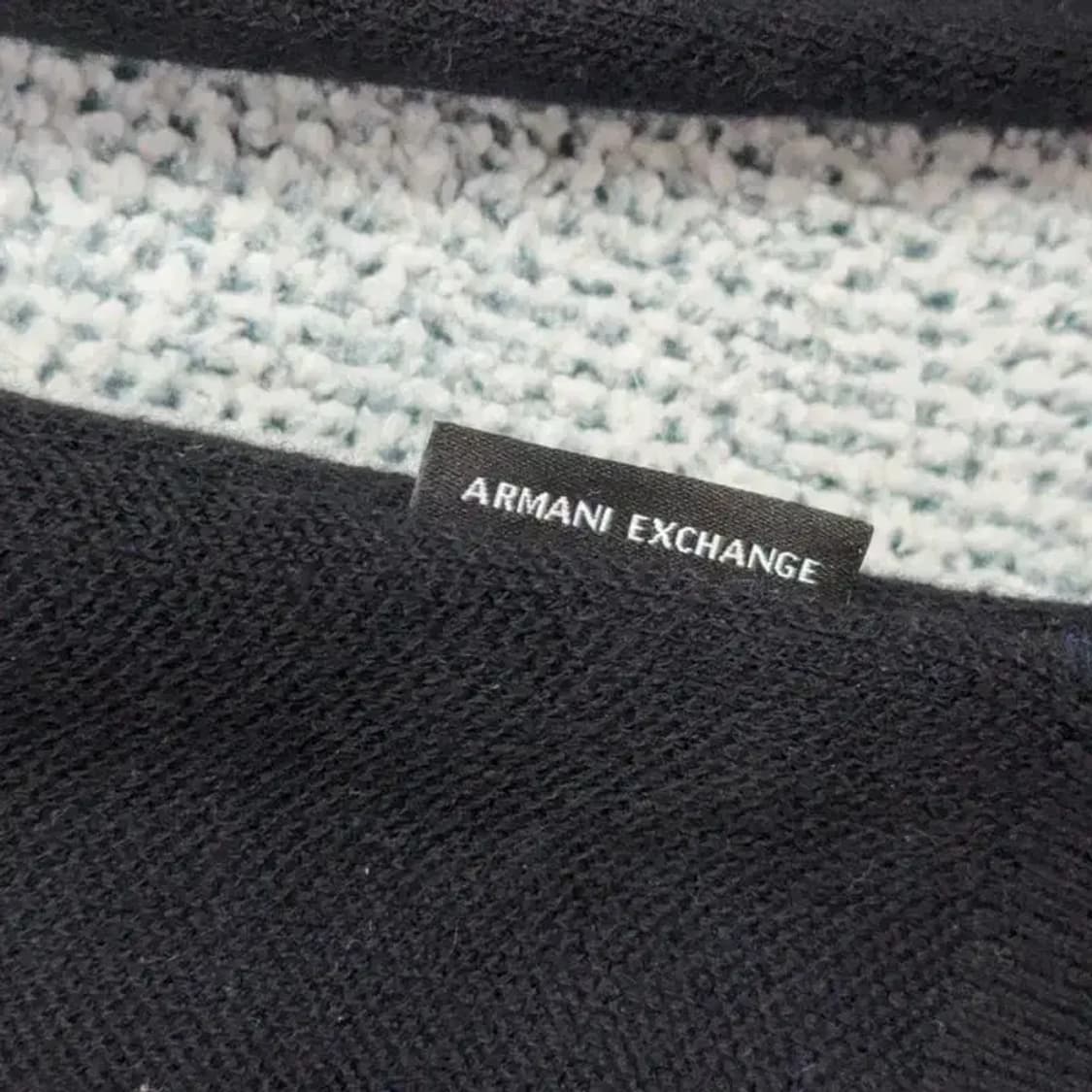 알마니익스체인지 코튼 니트 후드티 M 상품이미지3