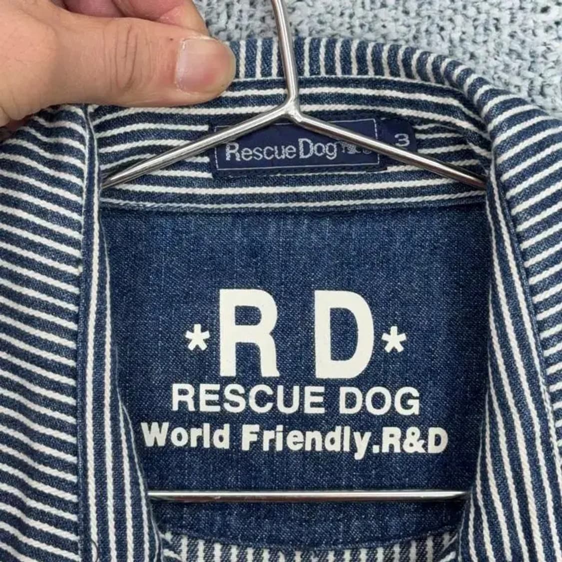 빈티지 스트라이프 데님자켓 L 상품이미지4