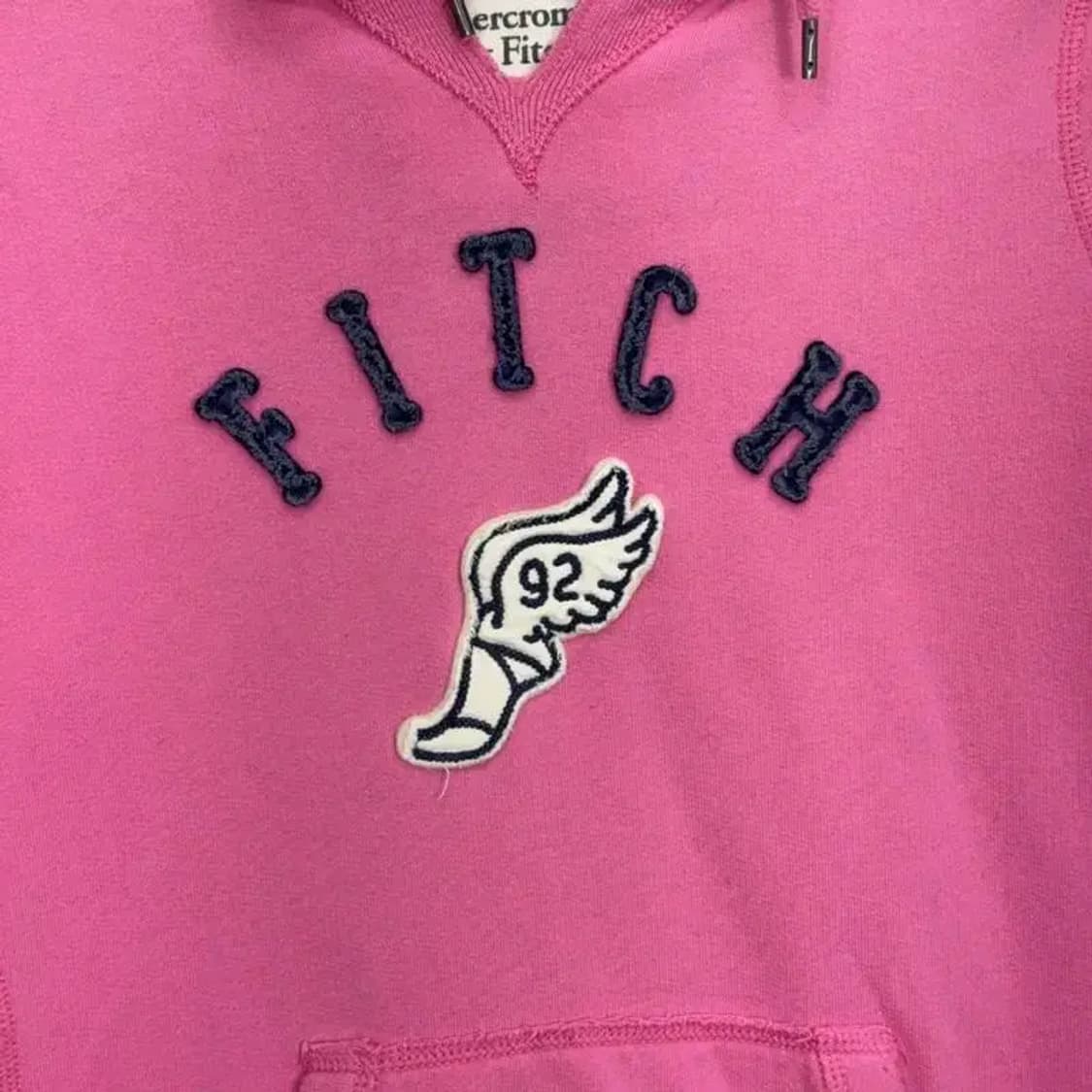 아베크롬비 핑크 후드티 M 상품이미지3
