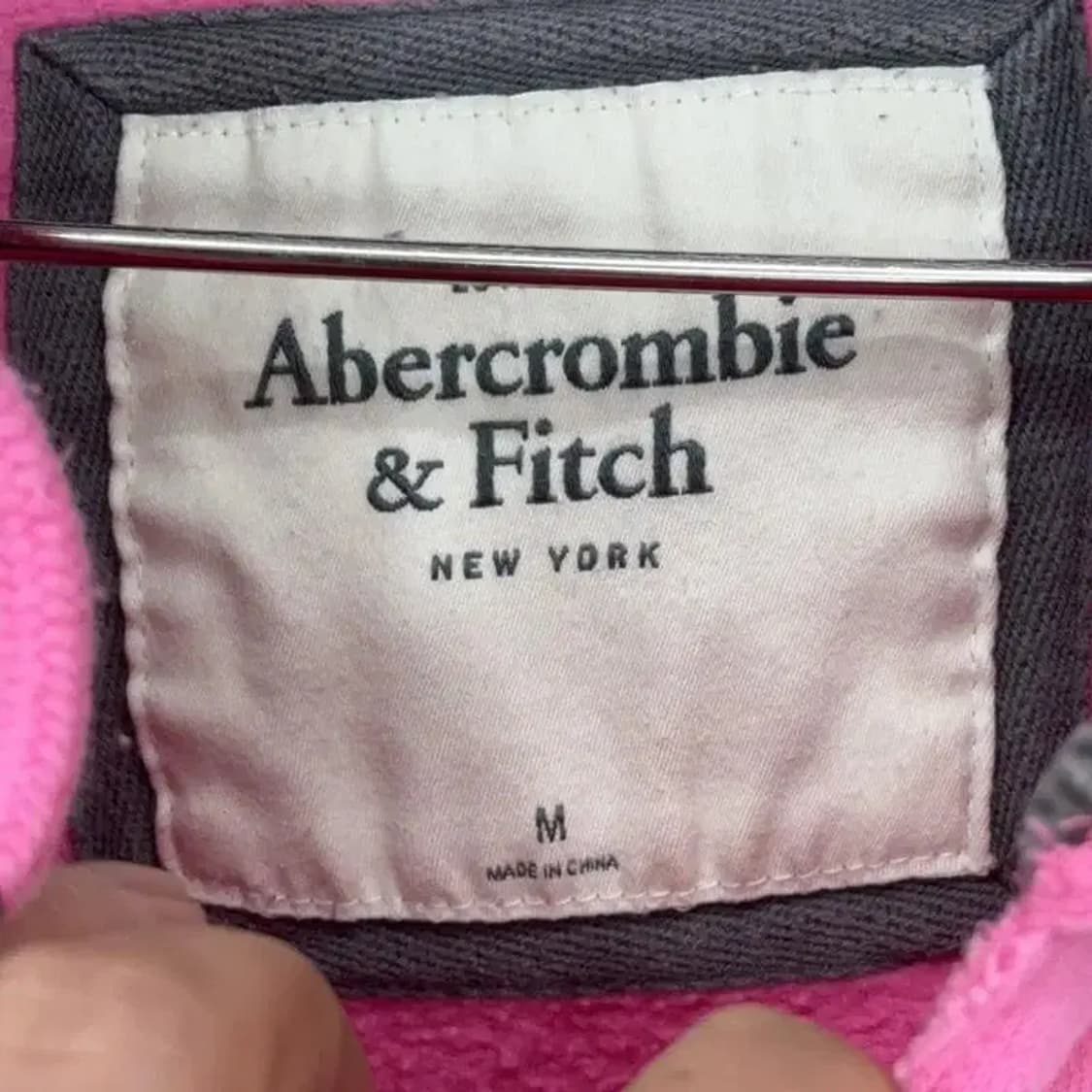 아베크롬비 핑크 후드티 M 상품이미지4