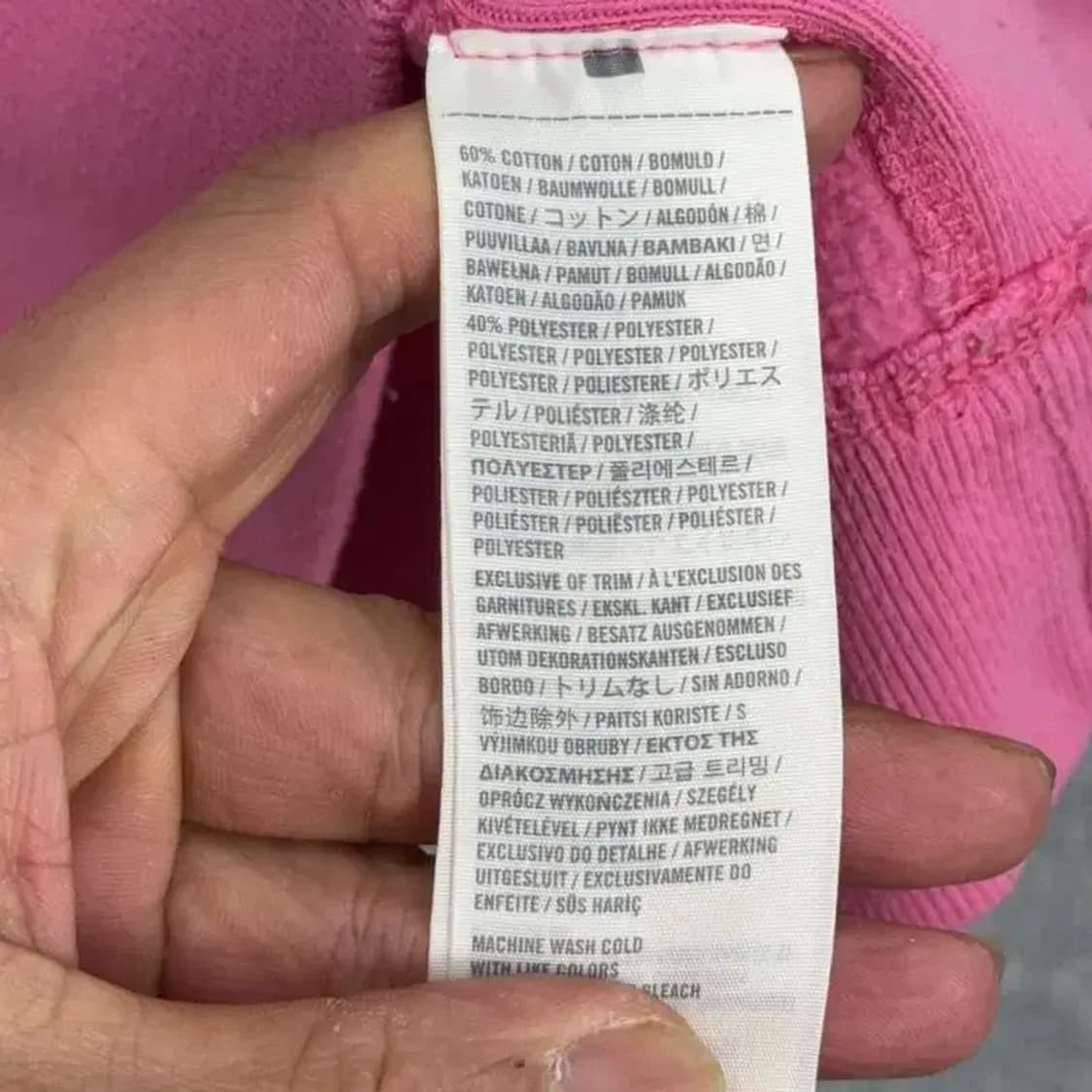 아베크롬비 핑크 후드티 M 상품이미지5