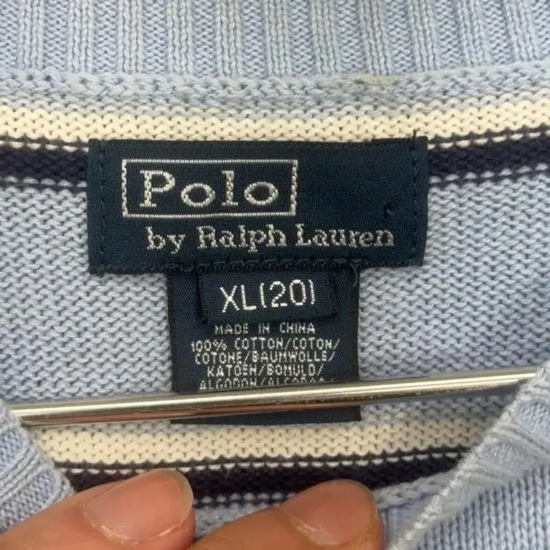 폴로 랄프로렌 스트라이프 니트 XL 상품이미지4