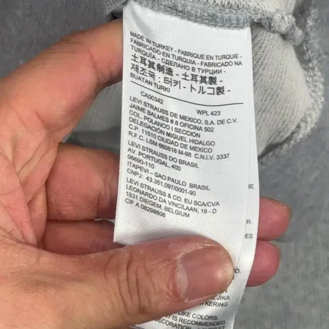 리바이스 프린팅 후드티 S 상품이미지8