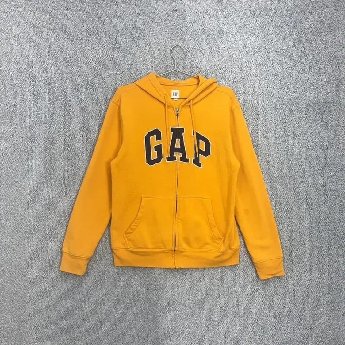 갭 옐로우 오버핏 후드집업 S 상품이미지1