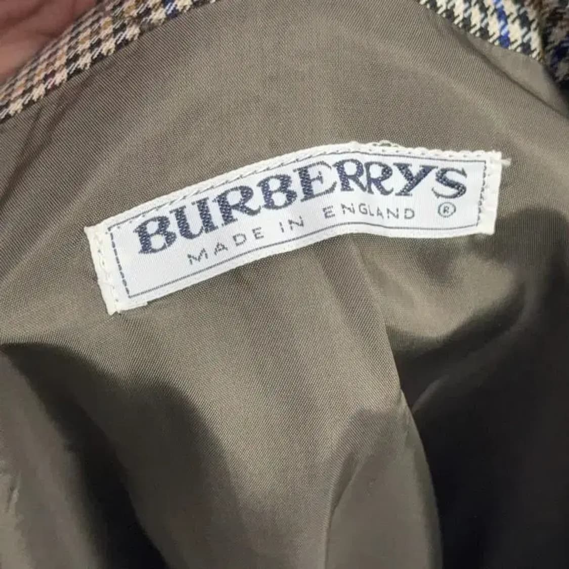 버버리 체크 실크 스커트 74 상품이미지3