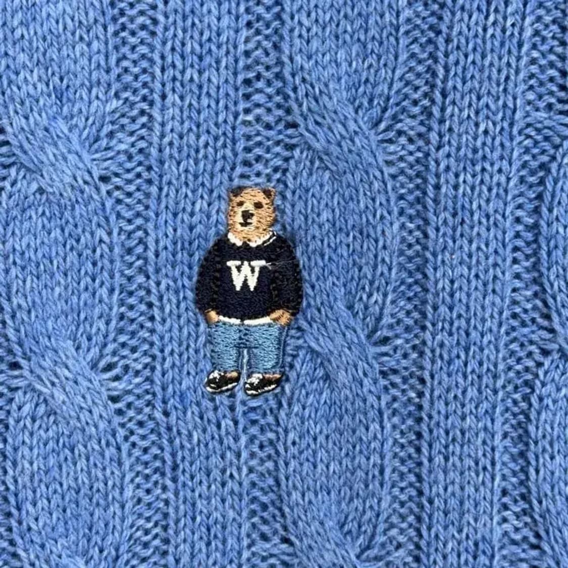 후아유 베어 케이블 니트 M 상품이미지4