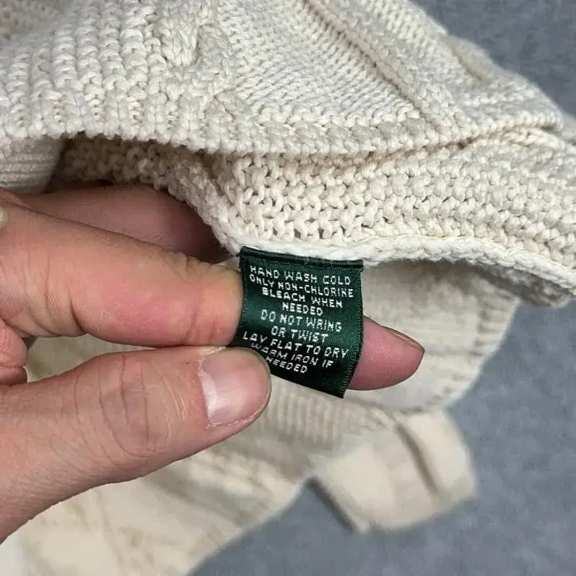 로렌 랄프로렌 케이블 니트 집업 XL 상품이미지4