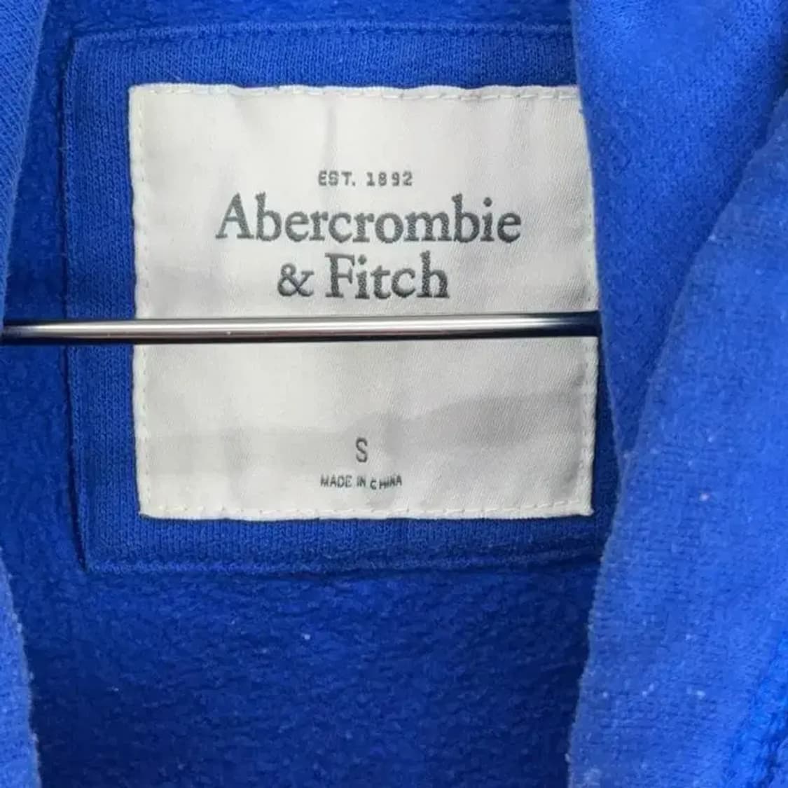 아베크롬비 프린팅 블루 후드티 S 상품이미지4