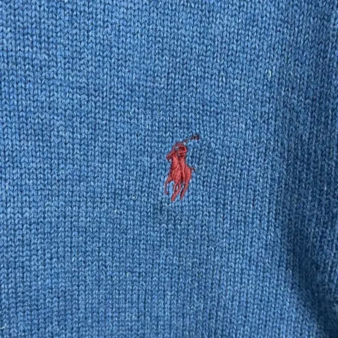 폴로 랄프로렌 코튼 반집업 니트 L 상품이미지3