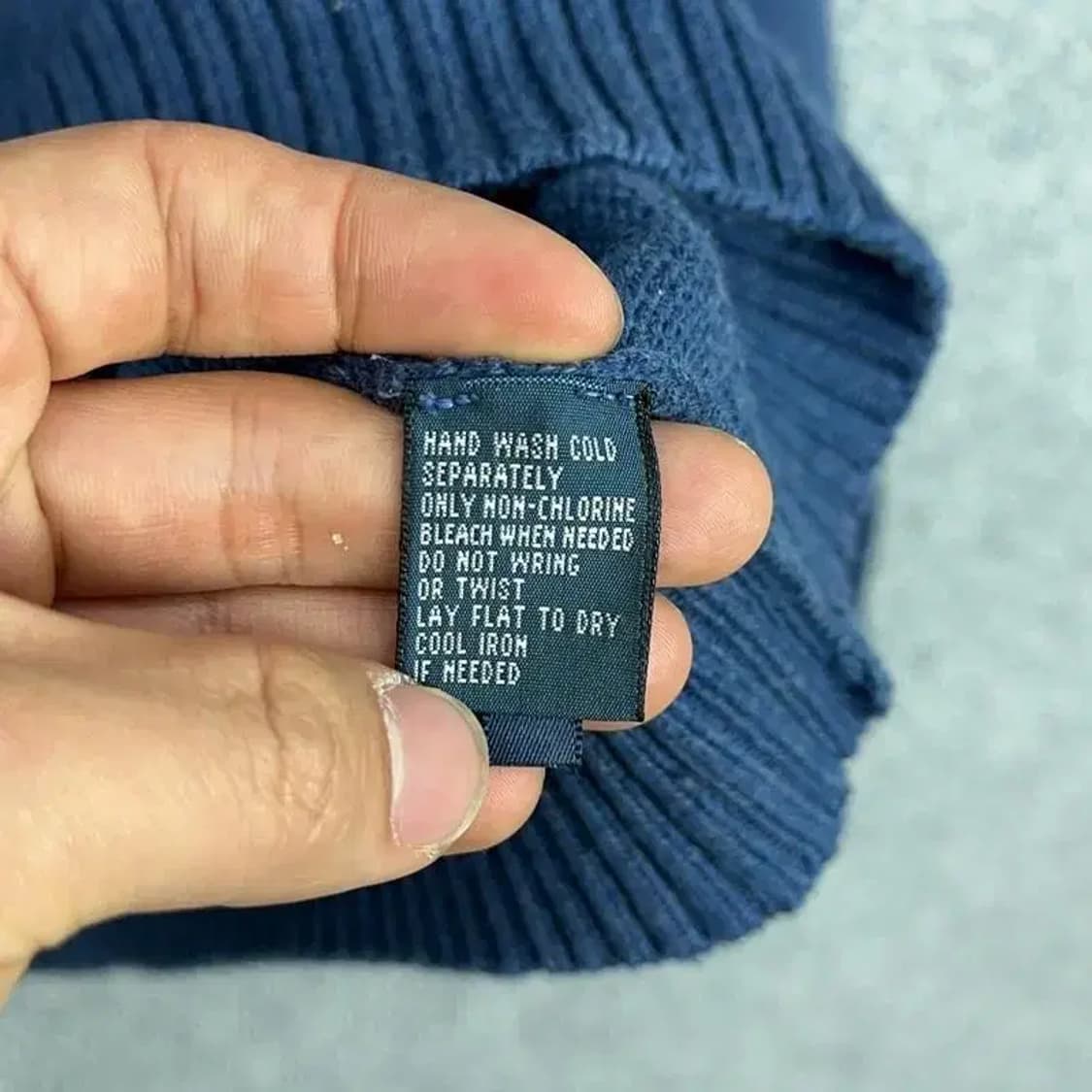 폴로 랄프로렌 코튼 반집업 니트 L 상품이미지5