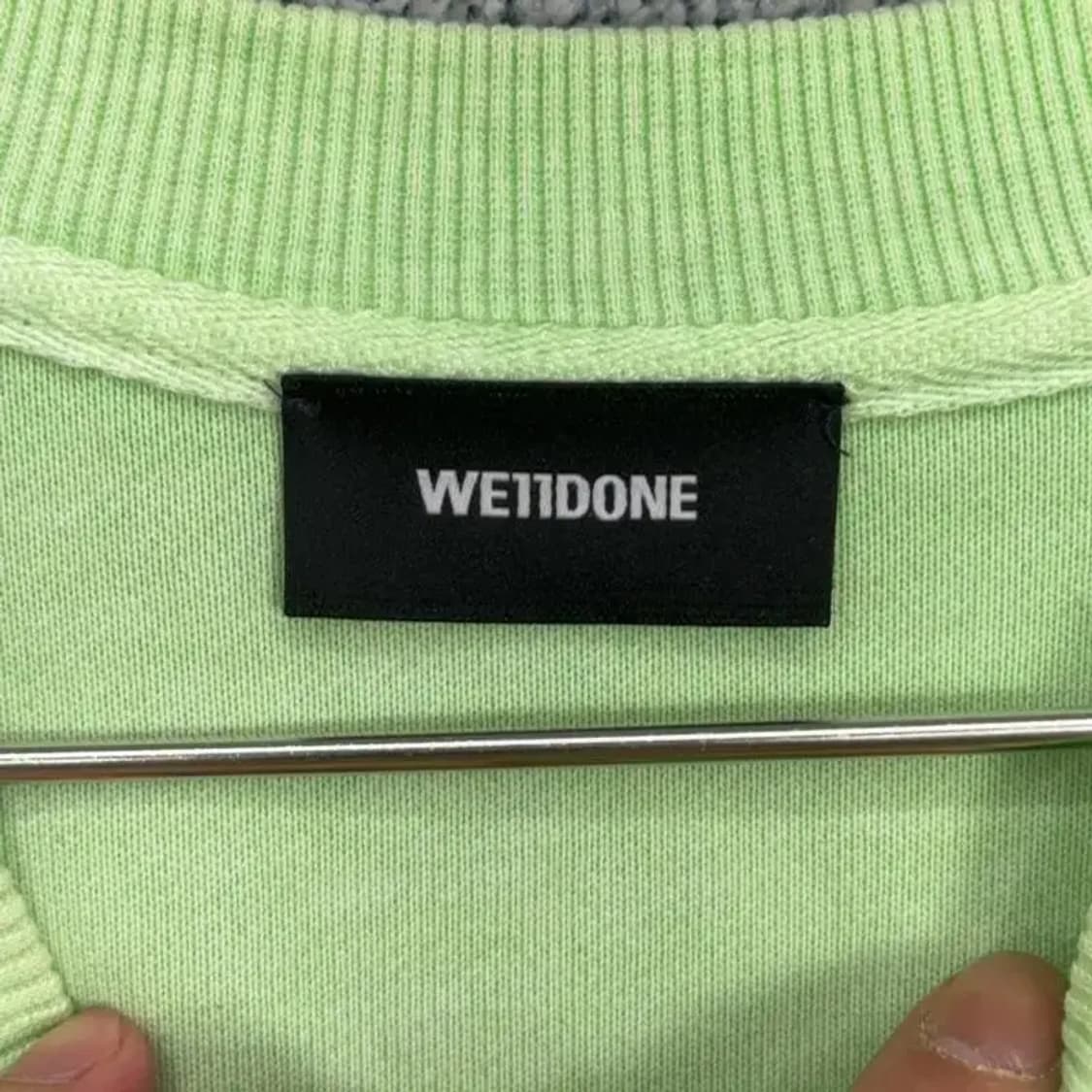 WE11DONE 형광 스웻셔츠 S 상품이미지6