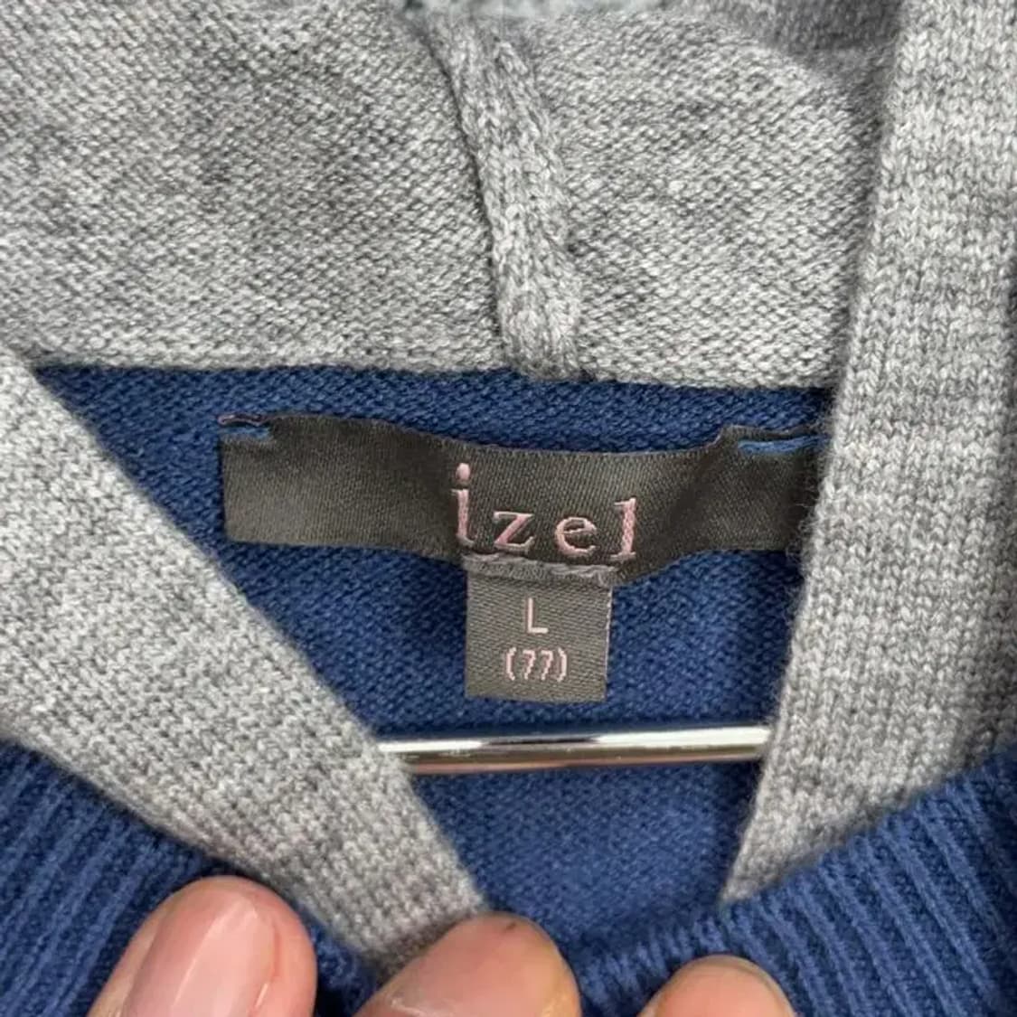 IZEL 빈티지 니트 후드티 77 상품이미지3