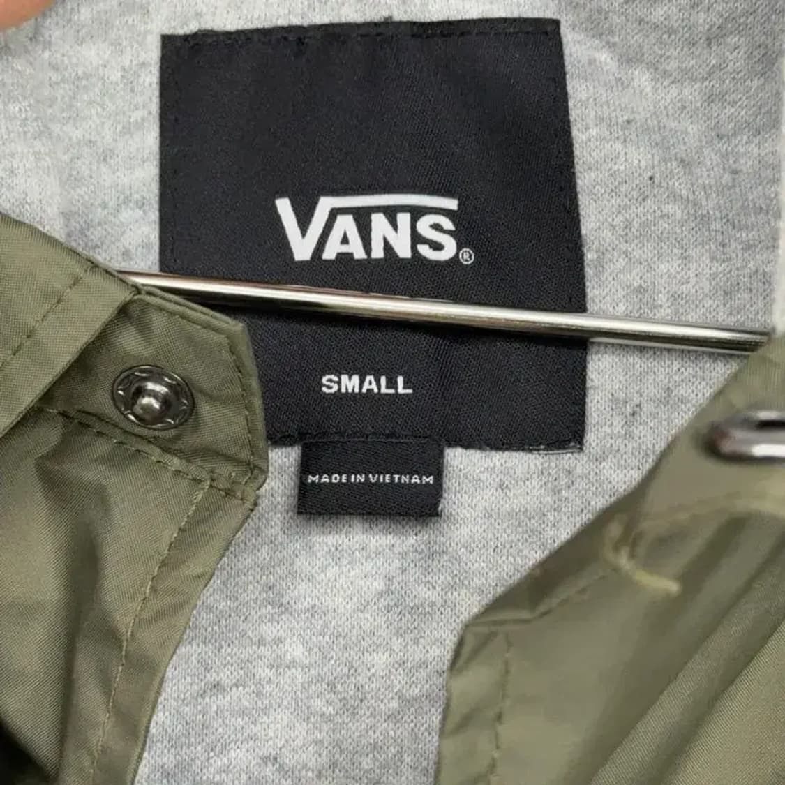 반스 카키 코치자켓 S 상품이미지5