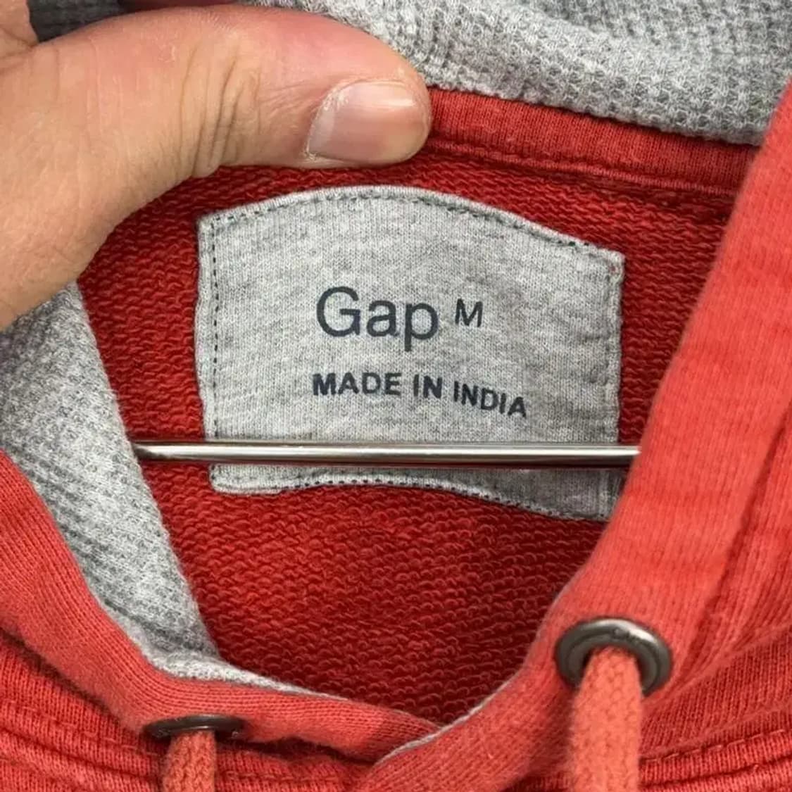 갭 로고 오렌지 후드티 M 상품이미지4