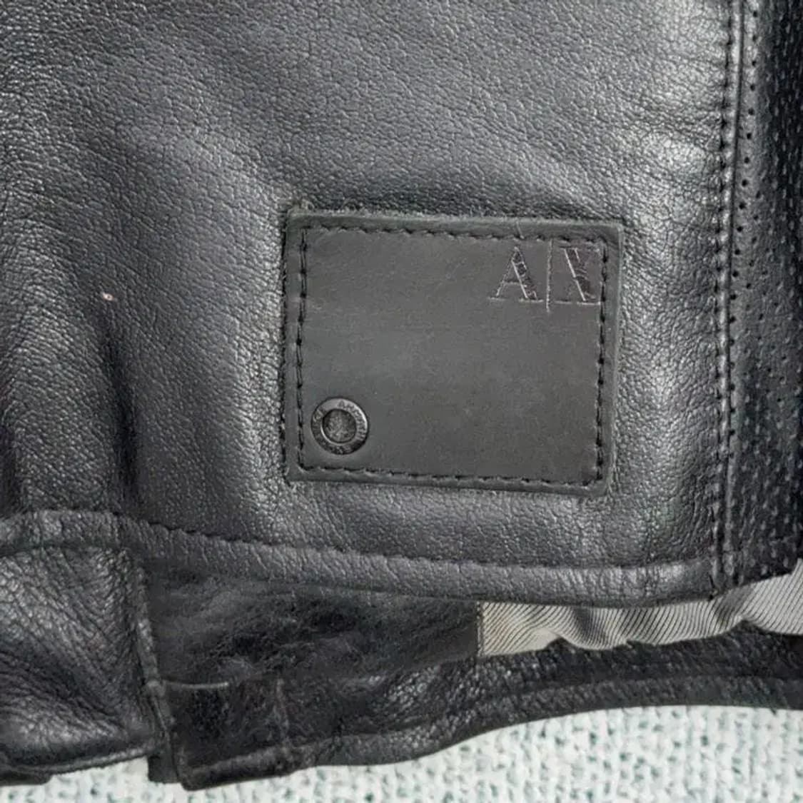 알마니 익스체인지 레더자켓 M 상품이미지3