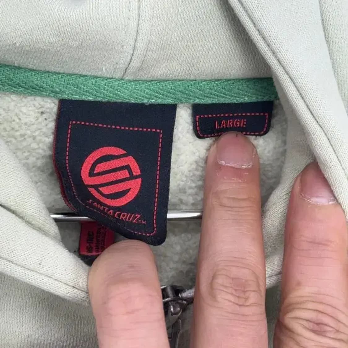 산타크루즈 백로고 후드집업 L 상품이미지7