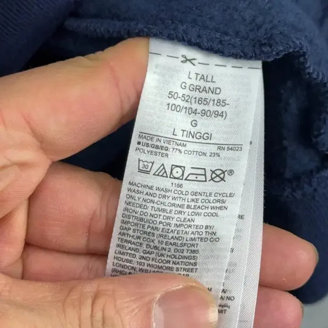 갭 오버핏 무지 후드티 L 상품이미지4