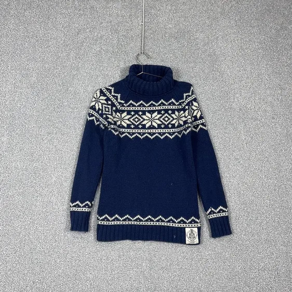 폴로 패턴 폴라 니트 S 상품이미지1