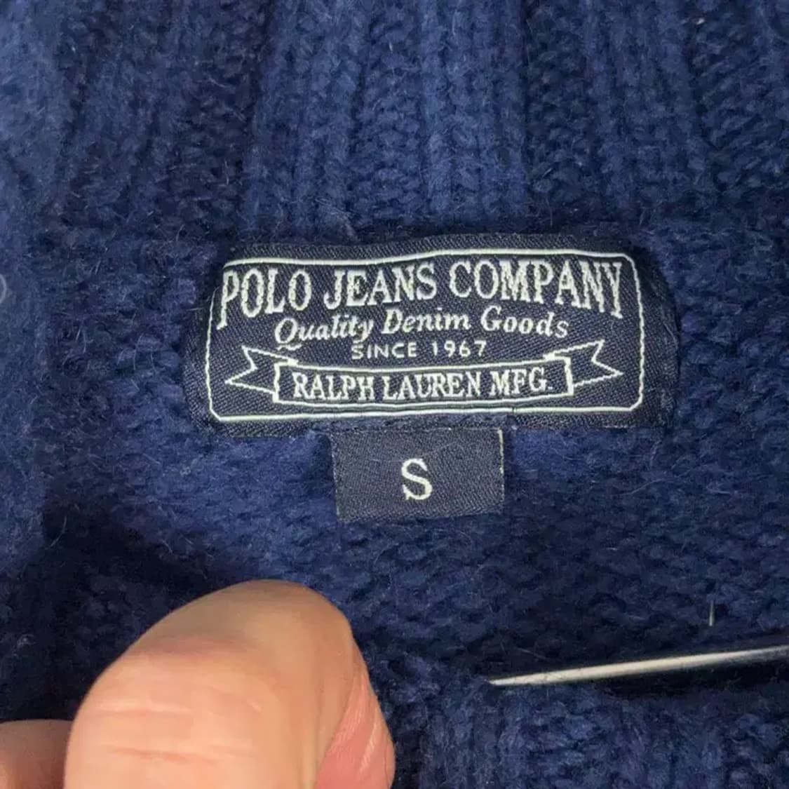 폴로 패턴 폴라 니트 S 상품이미지4