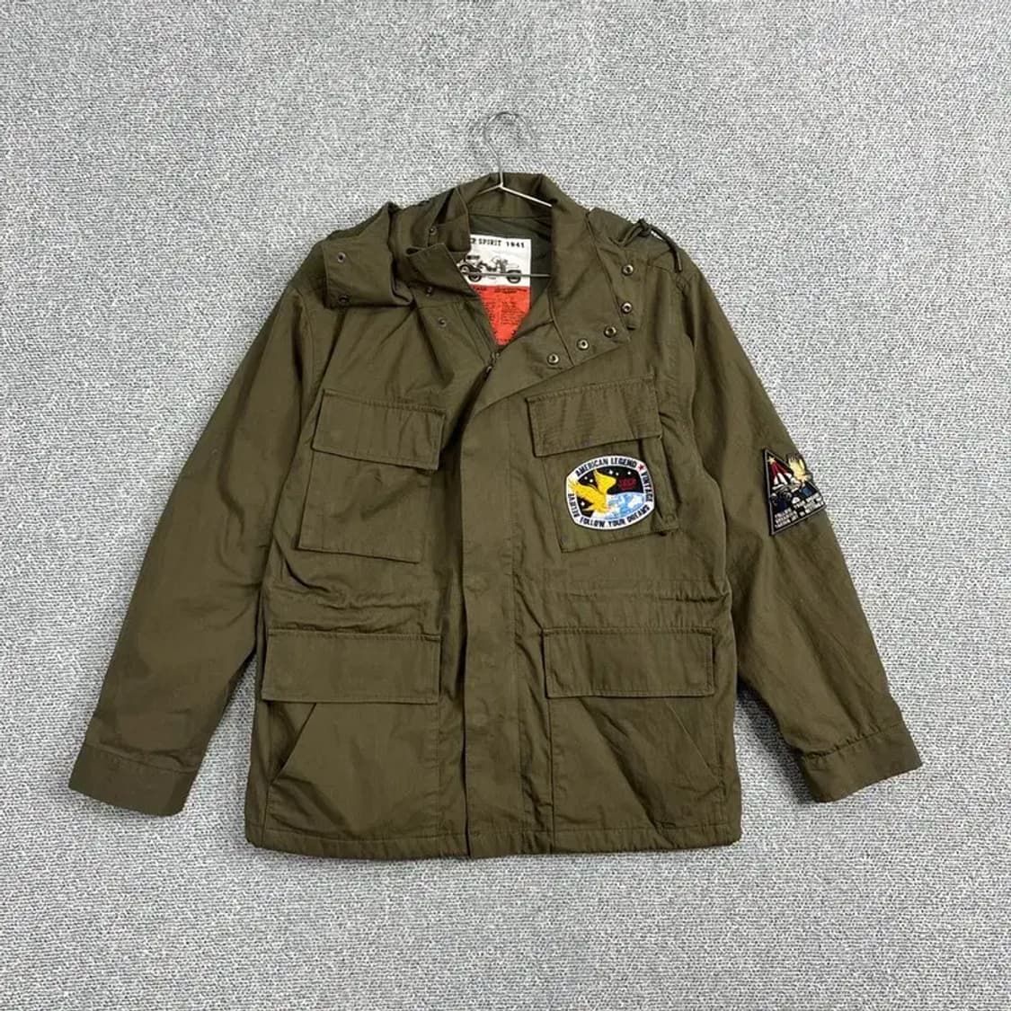 지프 빈티지 패치 야상 자켓 90 상품이미지1