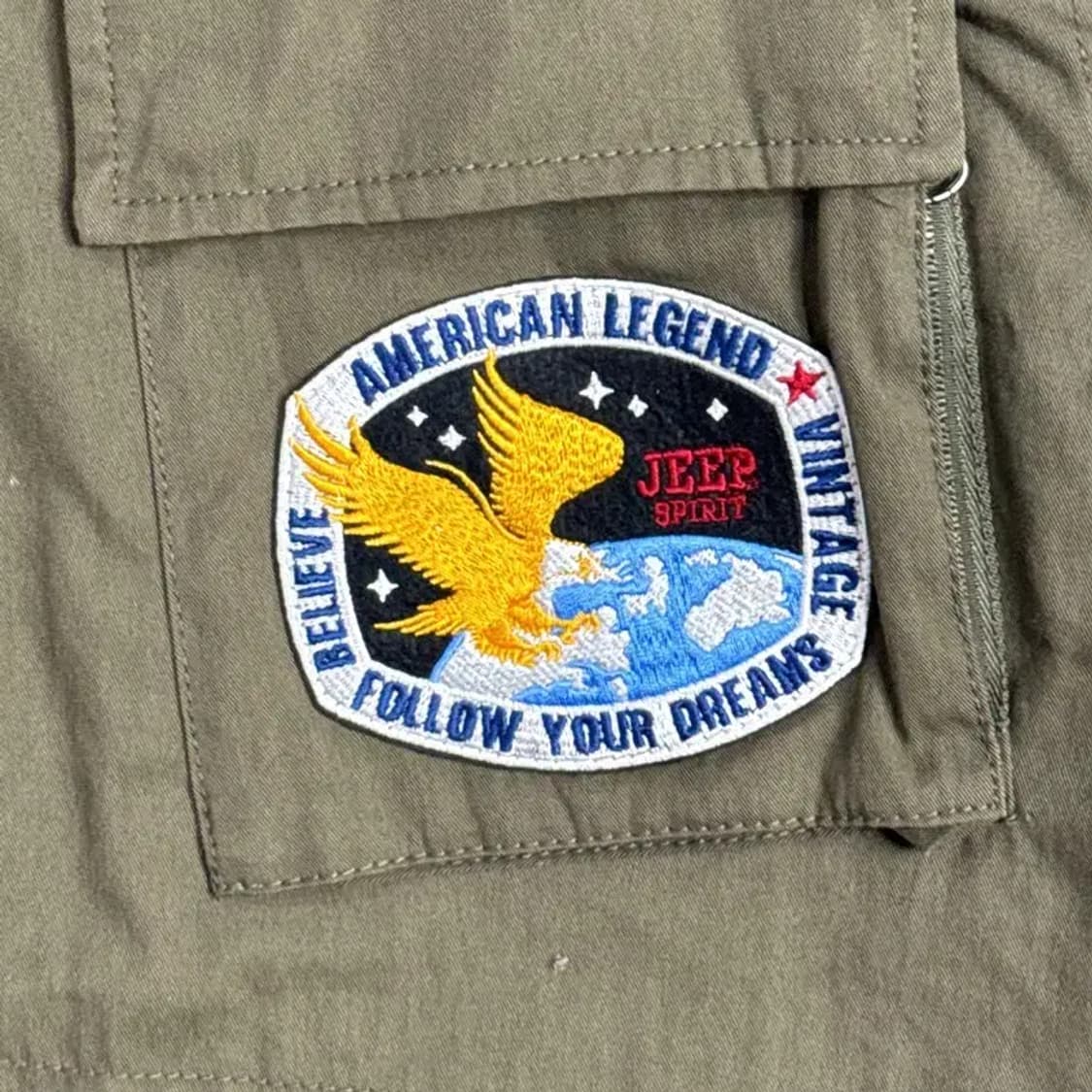 지프 빈티지 패치 야상 자켓 90 상품이미지3