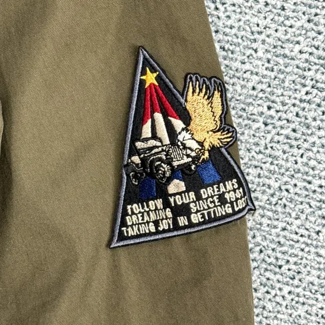 지프 빈티지 패치 야상 자켓 90 상품이미지4