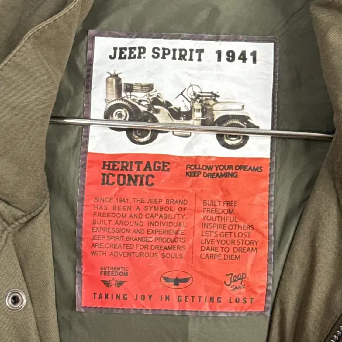 지프 빈티지 패치 야상 자켓 90 상품이미지5