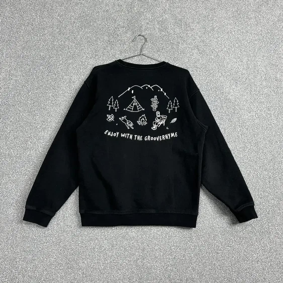 그루브라임 오버핏 맨투맨 M 상품이미지2