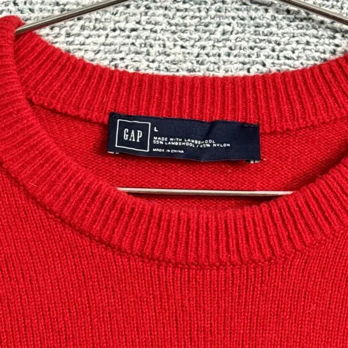 갭 레드 니트 L 상품이미지3