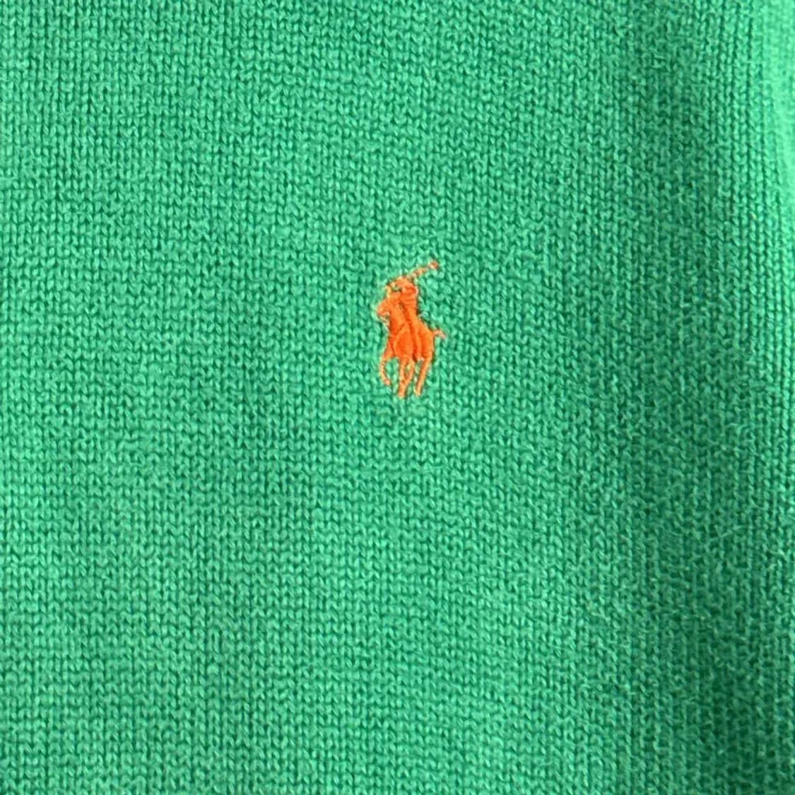 폴로 랄프로렌 신형 그린 반집업 니트 M 상품이미지3