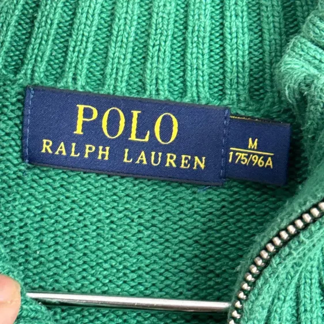 폴로 랄프로렌 신형 그린 반집업 니트 M 상품이미지4
