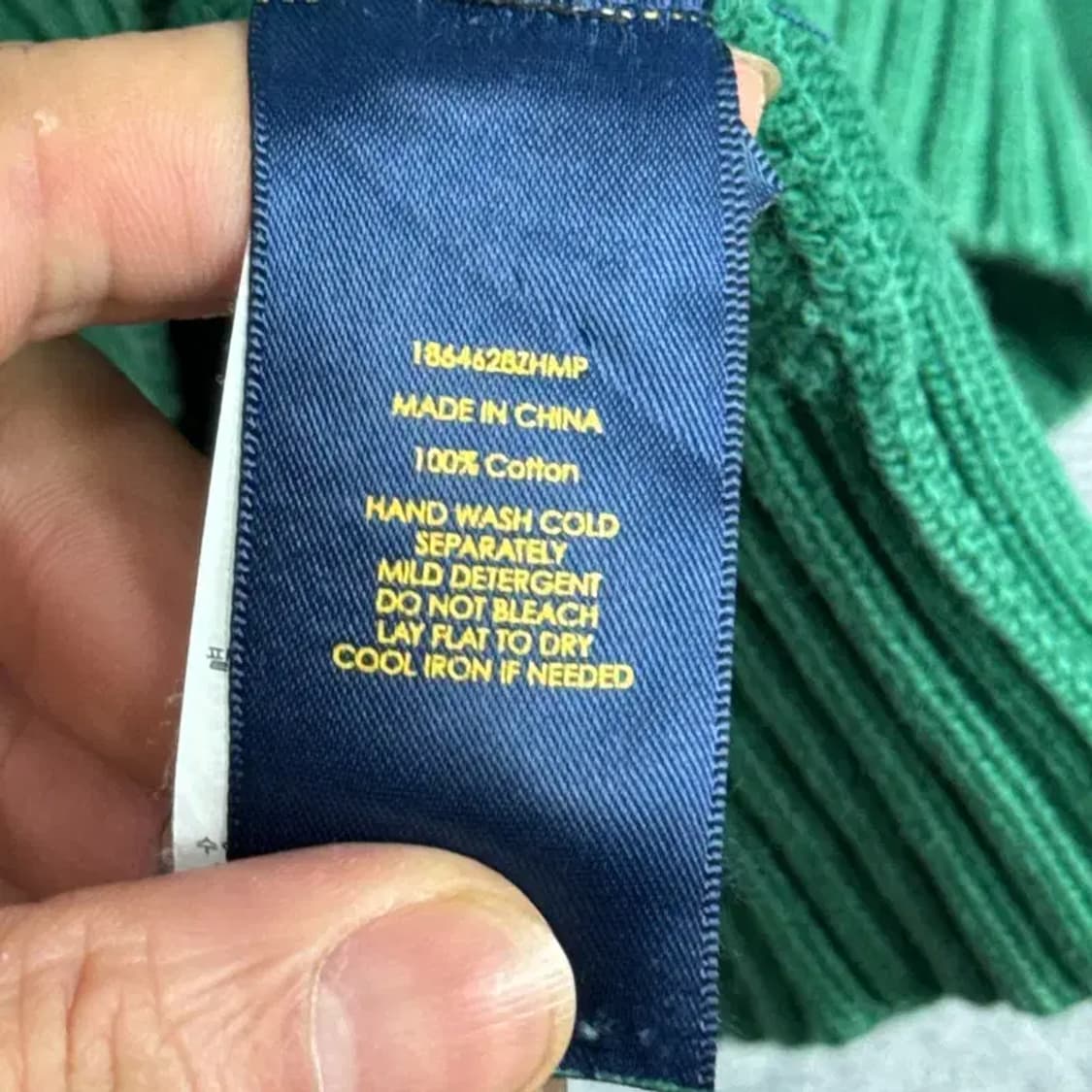 폴로 랄프로렌 신형 그린 반집업 니트 M 상품이미지5