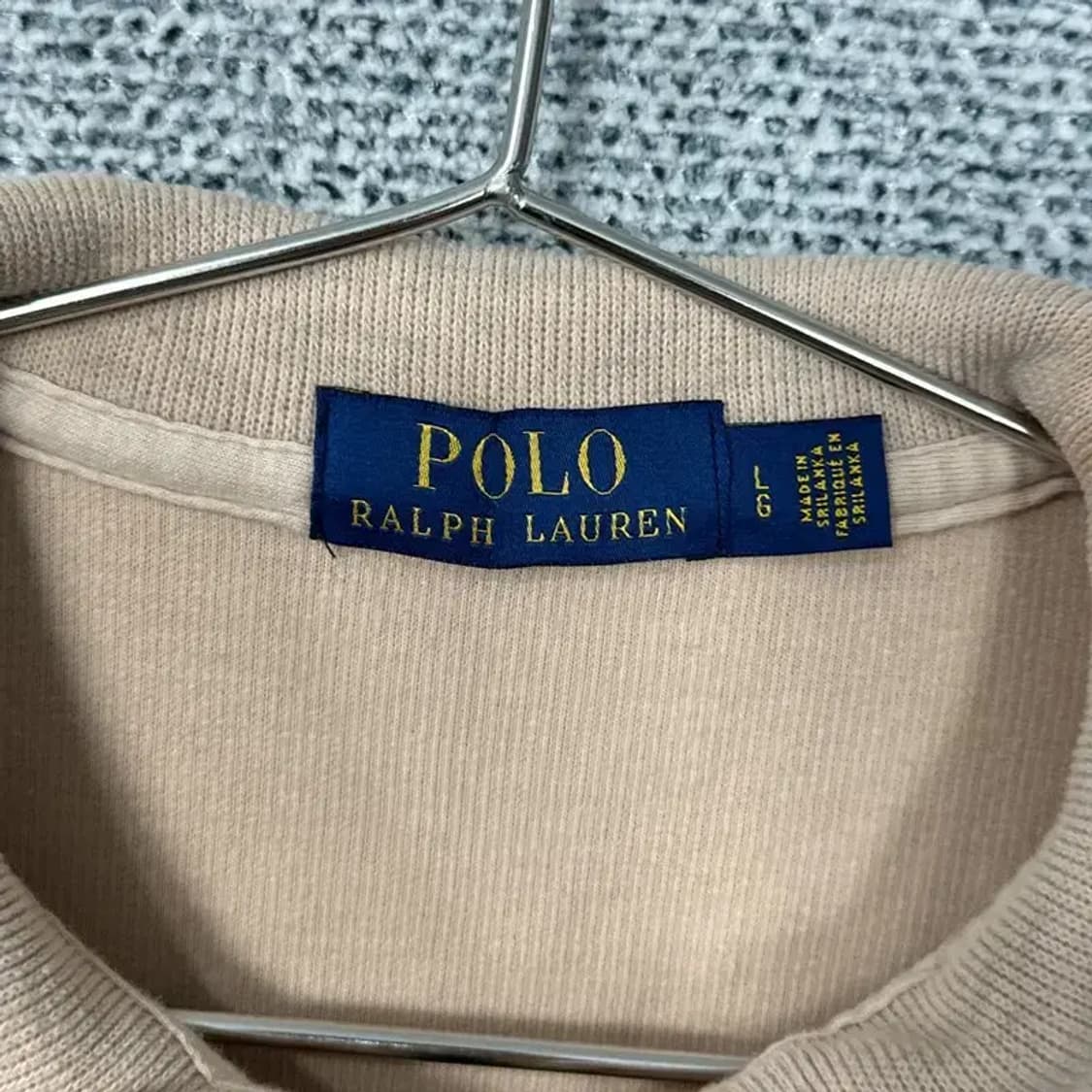폴로 신형 베이지 반집업 코튼 니트 L 상품이미지3