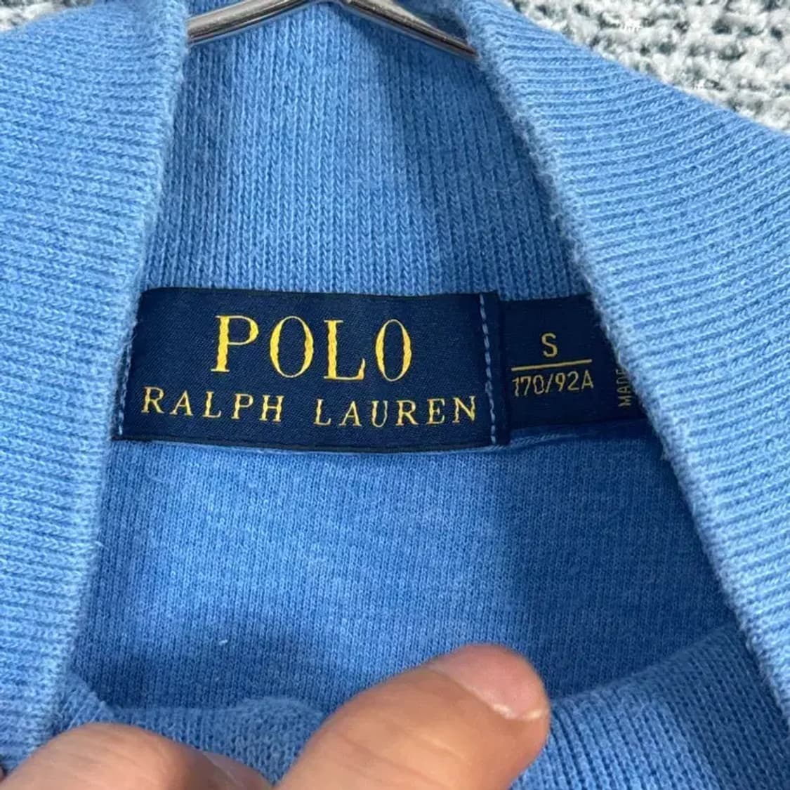 폴로 랄프로렌 신형 반집업 니트 S 상품이미지4