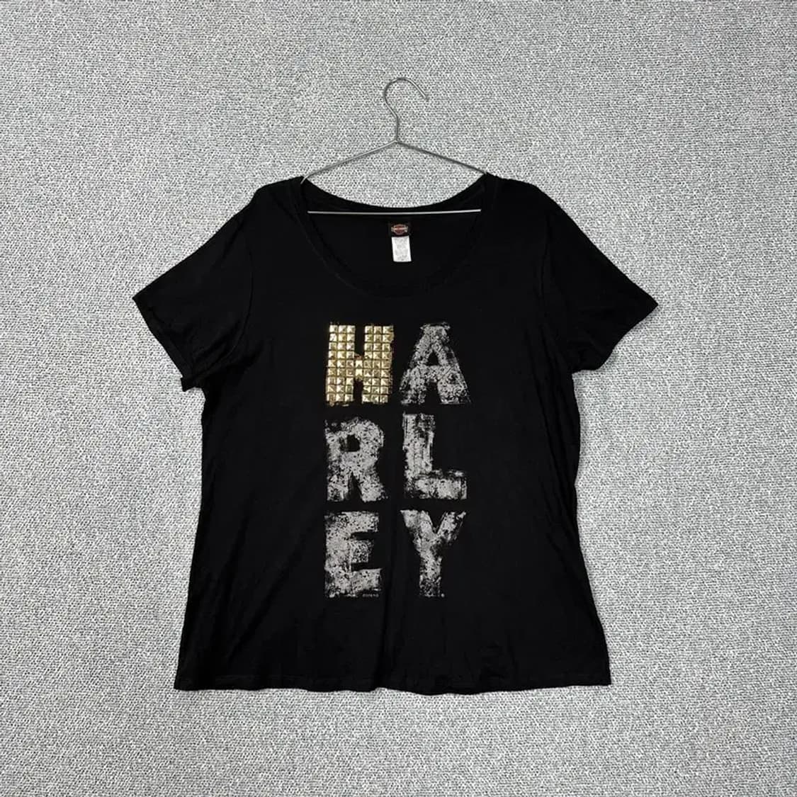 할리데이비슨 여성 Y2K 반팔티 2XL 상품이미지1