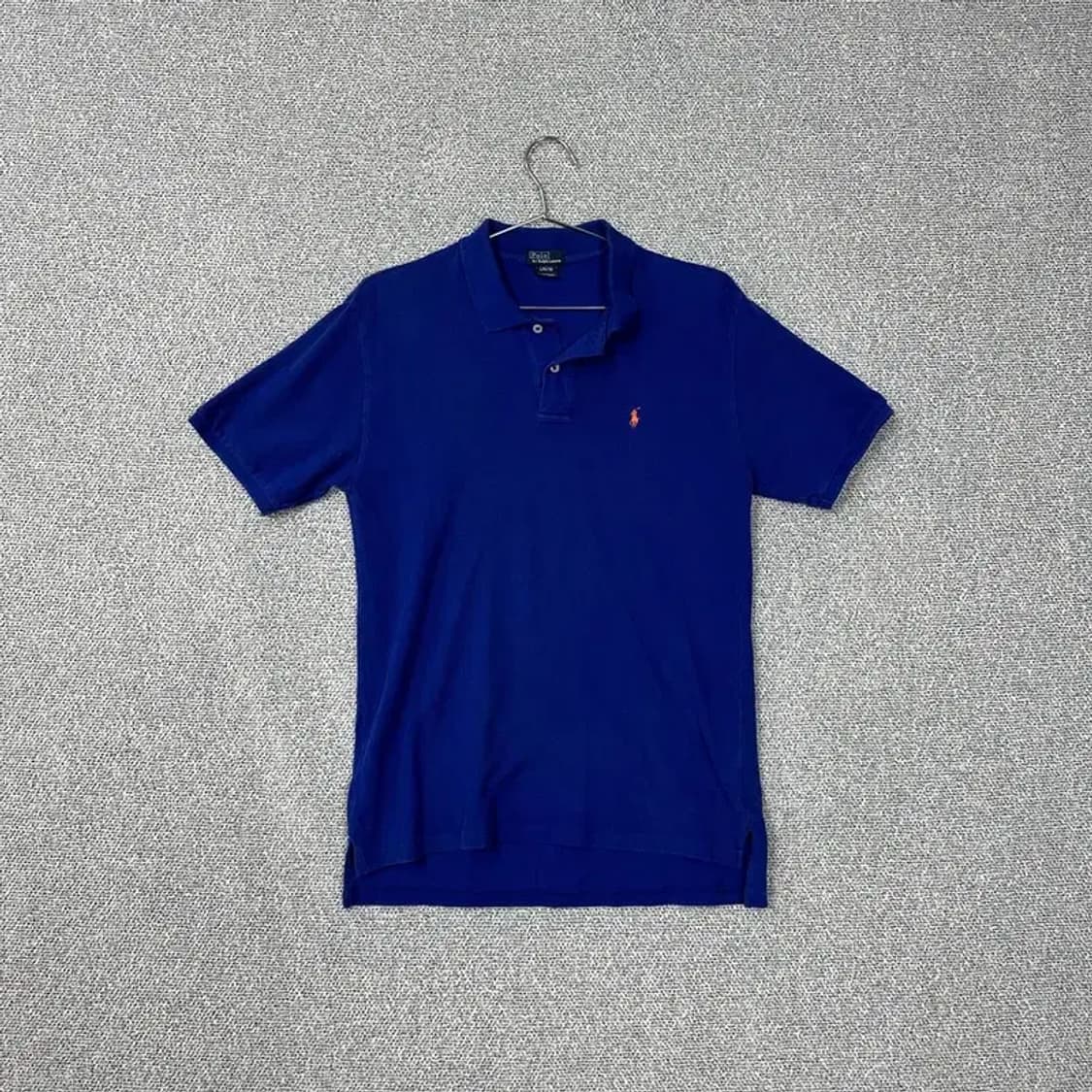 폴로 랄프로렌 여성 블루 반팔 카라티 상품이미지1